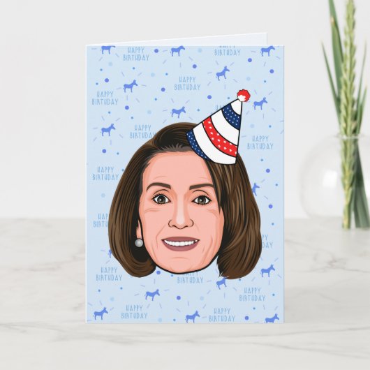 VERJAARDAG NANCY PELOSI KAART (Voorkant)