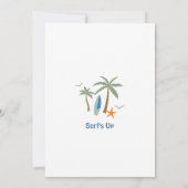 VERJAARDAG Navy Jongen Surf's Up Surfen Elke Leeft Kaart (Achterkant)