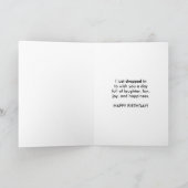 Verjaardag, neef, flamingo vogel kaart (Binnen)