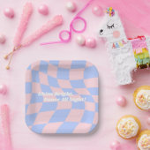 Verjaardag Neon Groovy Disco Papieren Bordje (Feest)