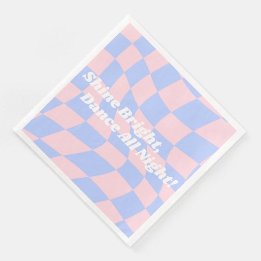 Verjaardag Neon Groovy Disco Servet (Hoek)