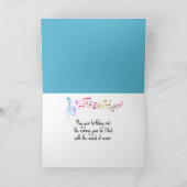 Verjaardag Neon Platenspeler met vinylplaat Kaart (Binnen)