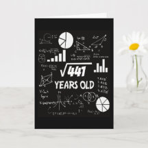 Verjaardag Nerd met aangepaste leeftijds-wiskundev