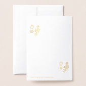 Verjaardag nichtje Bloemen Folie Kaarten (Met envelop)