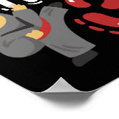 Verjaardag Ninja 3 jaar oud Karate Kinder 3e verja Poster (Hoek)