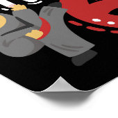 Verjaardag Ninja 6 jaar oud Karate Kinder 6e verja Poster (Hoek)