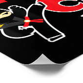 Verjaardag Ninja - 9 jaar oude Ninja Party - Verja Poster (Hoek)