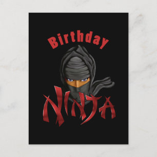 Verjaardag Ninja Briefkaart