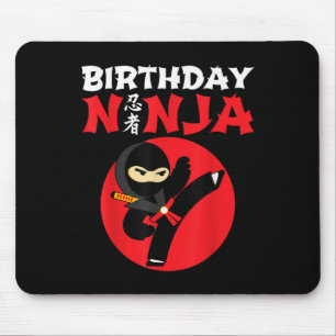 Verjaardag Ninja - Kinderen Ninja Verjaardagsfeest Muismat