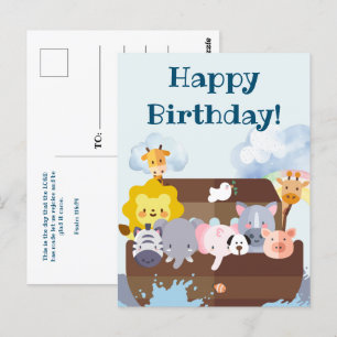 Verjaardag Noachs Ark Briefkaart