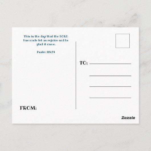 Verjaardag Noah's Ark Briefkaart (Achterkant)