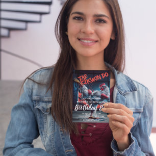 Verjaardag Nodig Dynamic Kick: De vechtsporter Briefkaart