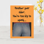 Verjaardag - Nog een jaar ouder.Je bent te groot o Kaart (Gele Bloem)