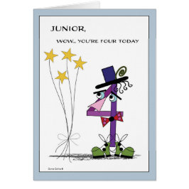 Verjaardag Nummer Vier met sterren