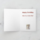 Verjaardag - Nuthatch Wenskaart Kaart (Binnen)