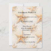 Verjaardag Ocean Starfish Beach Kaart (Voorkant)