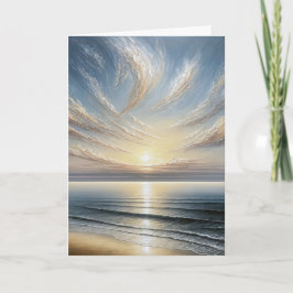 Verjaardag Ocean Sunrise Zeegezicht Kaart