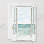 Verjaardag Ocean Uitzicht Doors Kaart (Achterkant)