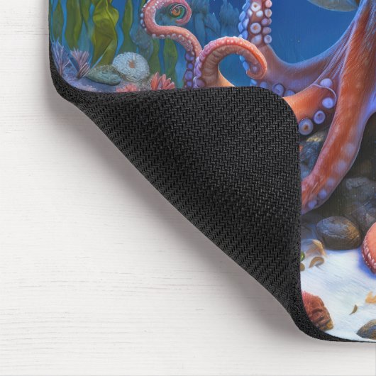 Verjaardag Octopus met bier Mok Muismat (Hoek)