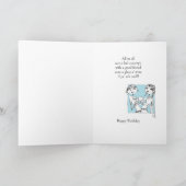 Verjaardag of contactkaart bewaren kaart (Binnen)