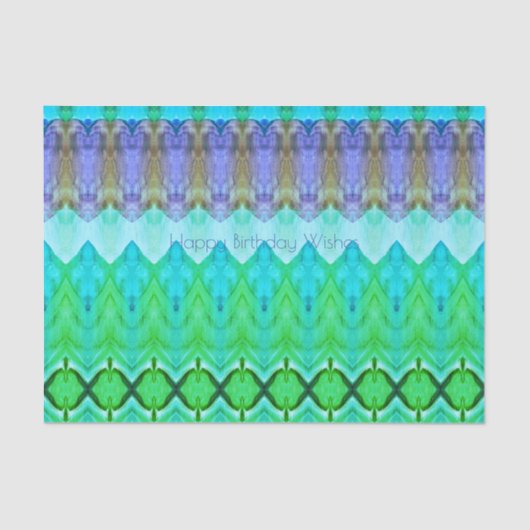 Verjaardag of elke gelegenheid tissuepapier in Bla (Voorkant)