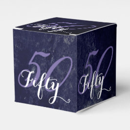 Verjaardag of Jubileum | Paarse Grunge BEWERKBAAR Bedankdoosjes