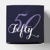 Verjaardag of Jubileum | Paarse Grunge BEWERKBAAR Bedankdoosjes (Bovenkant)