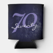 Verjaardag of Jubileum | Paarse Grunge BEWERKBAAR Blikjeskoeler (Voorkant)