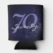 Verjaardag of Jubileum | Paarse Grunge BEWERKBAAR Blikjeskoeler (Achterkant)