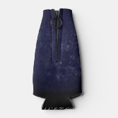 Verjaardag of Jubileum | Paarse Grunge BEWERKBAAR Flesjeskoeler (Achterkant)