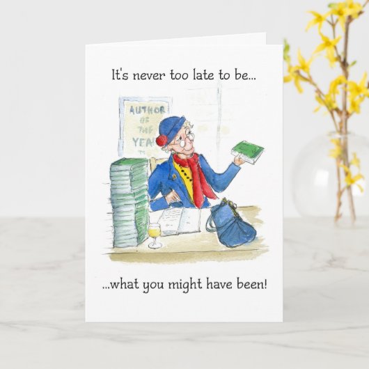 Verjaardag of pensioen Kaart (Gele Bloem)