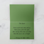 Verjaardag- of reüniekaart - Victoriaans gedicht b Kaart (Binnen)