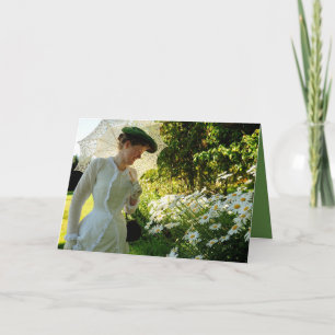 Verjaardag- of reünkaart — Victoriaans gedicht bin Kaart