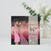 Verjaardag of vrijgezellen feest Diva Meisjes Fees Kaart (Staand voorkant)