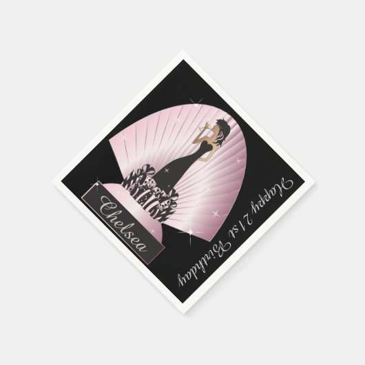 Verjaardag of vrijgezellenfeest servetten (Hoek)