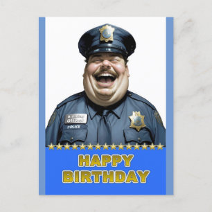 Verjaardag Officer Briefkaart