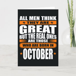 Verjaardag oktober (Jouw tekst toevoegen) Kaart