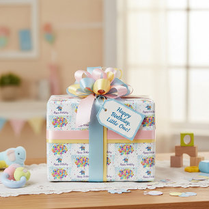 Verjaardag olifant  cadeaupapier