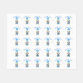 Verjaardag olifant labels (Vel)