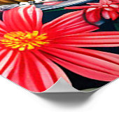 Verjaardag olifant met taart en ballonnen poster (Hoek)