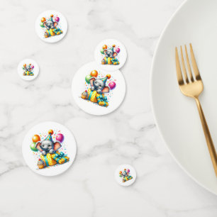 Verjaardag Olifant Tafel Confetti
