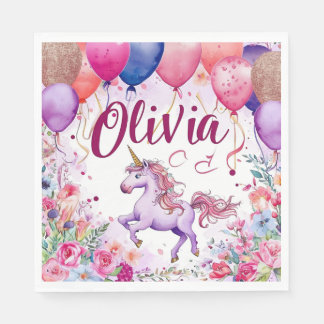 Verjaardag "Olivia" Servet