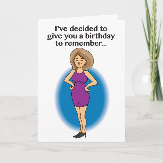 Verjaardag om Kaart te gedenken (Voorkant)