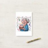 Verjaardag oma grote glimlach post-it® notes (Op bureau)