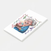 Verjaardag oma grote glimlach post-it® notes (Schuin)