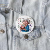 Verjaardag Oma Grote Glimlach Ronde Button 7,6 Cm (In situ)