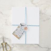 Verjaardag Onder De Zee Zee Dieren Cadeaulabel (Met Touw)