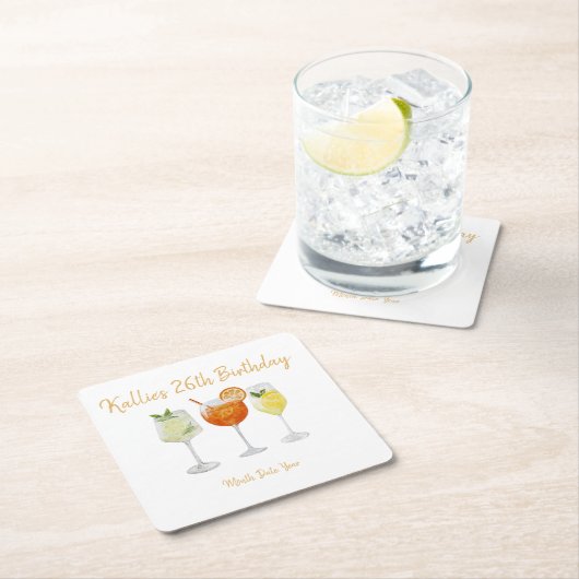 Verjaardag Onderzetters - Spritz (Insitu)