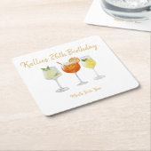 Verjaardag Onderzetters - Spritz (Schuin)