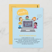 VERJAARDAG Online Videochat Virtuele LiveStream vo Briefkaart (Voorkant / Achterkant)